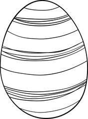 Easter Egg Line Doodle