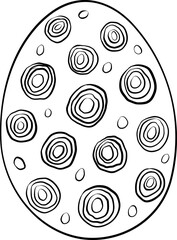 Easter Egg Line Doodle