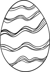 Easter Egg Line Doodle