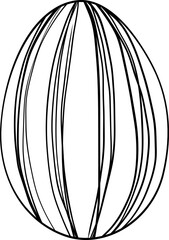 Easter Egg Line Doodle