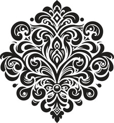 Vector damask element.