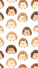Pet hedgehog backgrounds pattern cartoon.