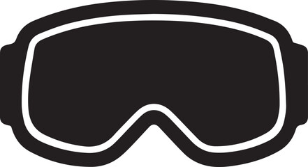 Ski goggles icon. Simple illustration of ski goggles vector icon for web