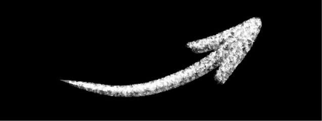 Arrow grunge vector .Arrow drawn vector. Arrow chalk vector	
