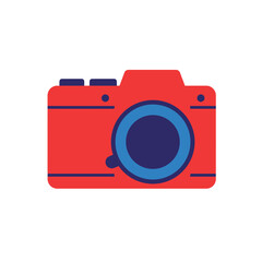 Flat Color Vector Collection of Shapes, Objects, and Musical Instruments on White Background