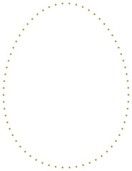 Easter Egg Dotted Wave Border