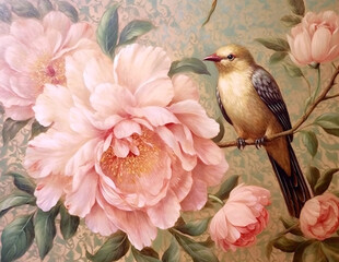 Watercolor landscape background