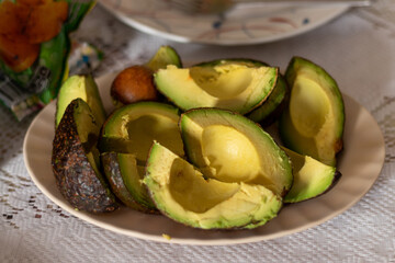 fresh avocado for caldo de res