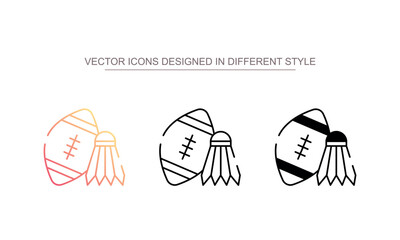 Physical Education Tools icon design with white background stock illustration