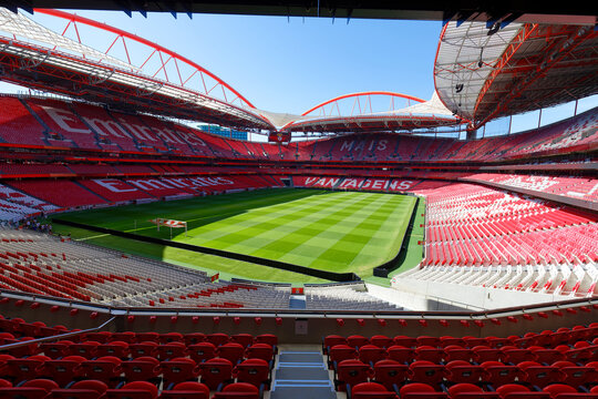 Lisbon,Portugal - May 09,2024 : Estadio da Luz, the home stadium of SL Benfica is getting ready for new match day