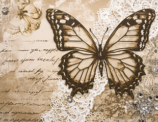 Watercolor landscape background