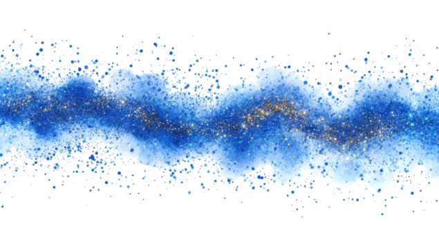 Blue smoke with glitter and small particles on PNG
- Powered by Adobe