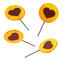 Heart Lollipops