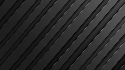 Obraz premium Abstract Black and White Diagonal Lines with Depth