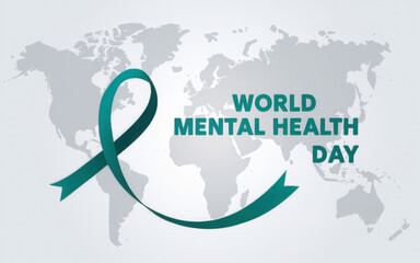illustration design concept of world mental health day observed on october 10 
