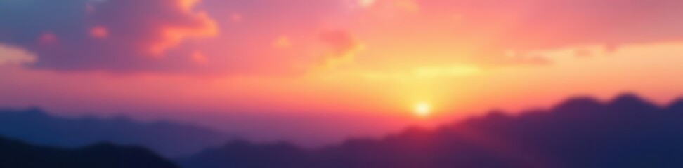 Blurred sunset sky, pastel colors, dreamy feel, gentle, magical, relaxing