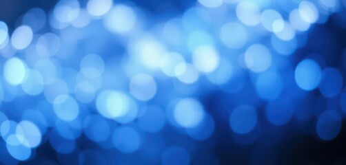 Obraz premium Abstract swirling blue bokeh lights, creating a dreamy, ethereal backdrop, glow, relaxing