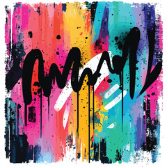 Abstract Posters with Graffiti Letters: Creative Design Inspiration for Wall Art and Print Marketing Collateral