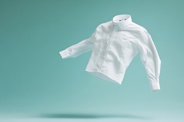 Floating White Shirt - Minimalist Fashion Design