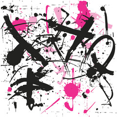 Black Ink Scribbles Design Series