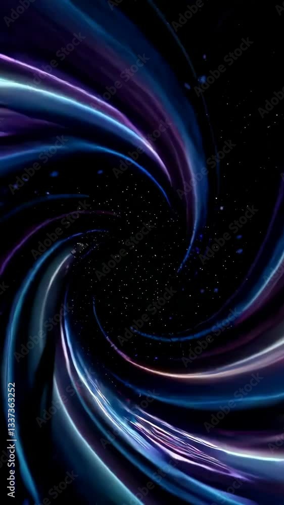 Wall mural colorful cosmic swirl: mesmerizing spiral dynamics and galactic vortex movement