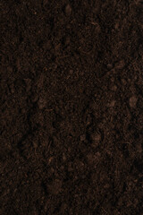 Black land for plant background.