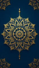 Luxury mandala golden background luxury ornamental invitation greeting card design Royal decorative greeting pattern Paisley elements fabric, invitation, wallpaper, decoration, packaging