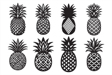 Fototapeta premium Pineapple Svg Bundle