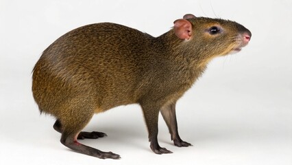 Agouti on studio background