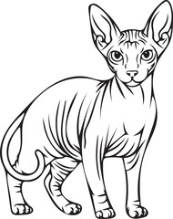 Sphinx Cat  shiloutte vector