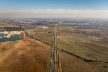 Autostrada A4 - Polska - Opole - Brzeg - Wrocław - obrazy, fototapety, plakaty