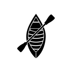 creative details Canoe Icon vector illustration