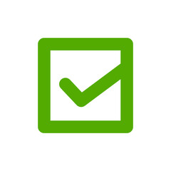 green checklist bullet point