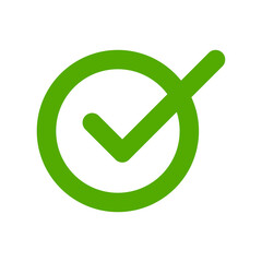 green checklist bullet point