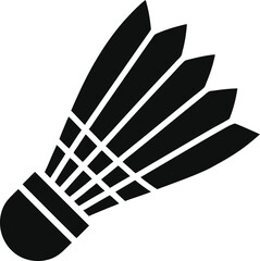 shuttlecock vector on white background 