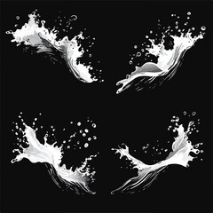 Water Splash Sea Animation Sprite Sheet for Creating Ocean Effects