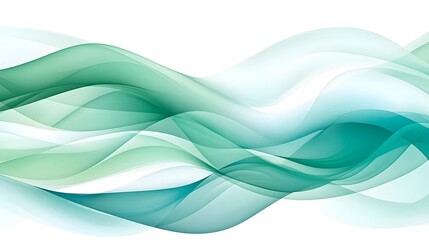 Abstract Green Fluid Design Wallpaper