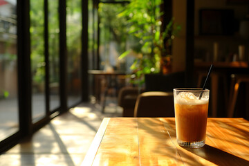The Art of Relaxation: Enjoying a Cool Drink in a Refreshingly Air-Conditioned Café Retreat