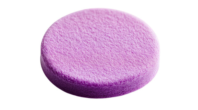 Nail polish remover pad isolated on white background