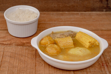 Sancocho soup typical Colombian food