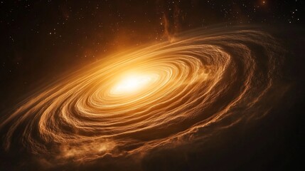 Obraz premium Deep-Space Star System VY-6180 with Black Hole and Accretion Disk in High-Resolution Cinematic Photography