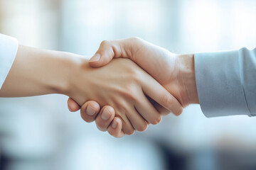 Successful business collaboration between young professionals in a modern office