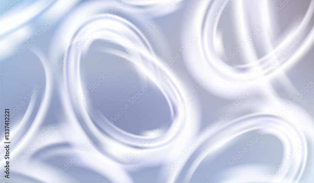 Aufkleber abstract white background with light water circular waves. vector glow surface effect. water ripple 