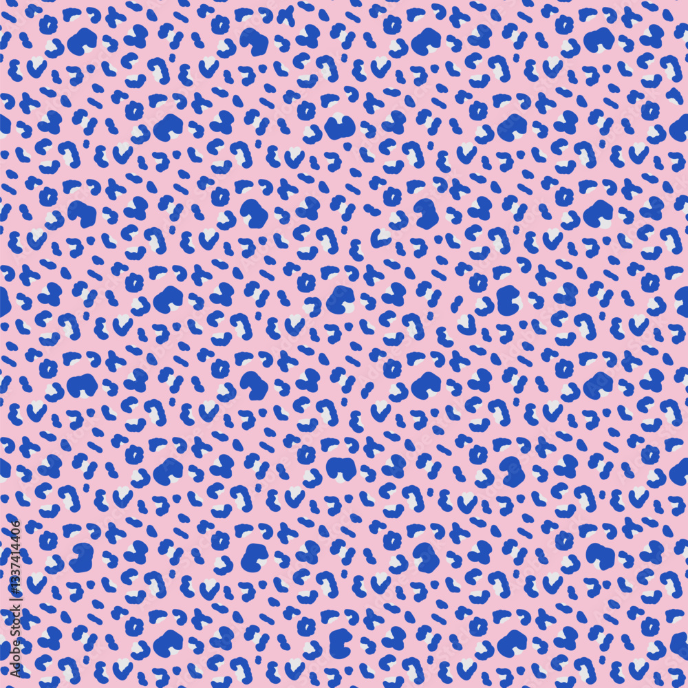 Poster abstract camouflage seamless pattern. bold color leopard or ocelot print allover background. jaguar 