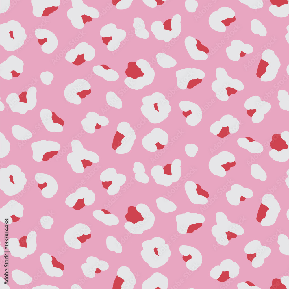 Poster abstract camouflage seamless pattern. bold color leopard or ocelot print allover background. jaguar 