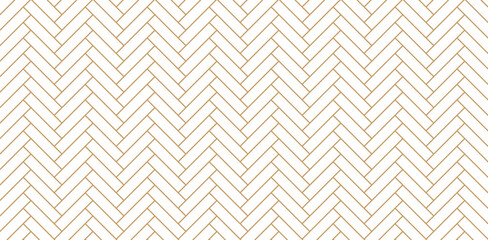 Seamless herringbone pattern. Luxury geometric background with golden lines.