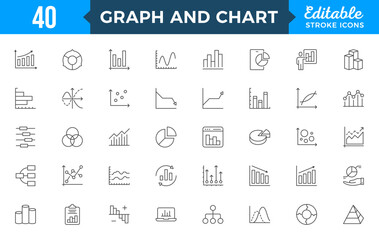 Business graphs and charts icon set. Growing bar graph icons. Statistics, analytics, charts diagrams, data, finance report, income growth, economy statistic,