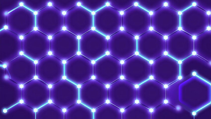 Glowing Hexagonal Pattern
