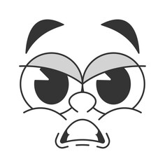 Angry furious expressive eyes doodle