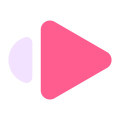 cute pink triangle bullet point